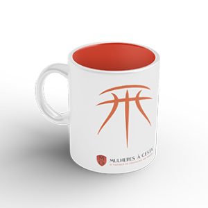 Caneca de porcelana com alça, branca - 325ml