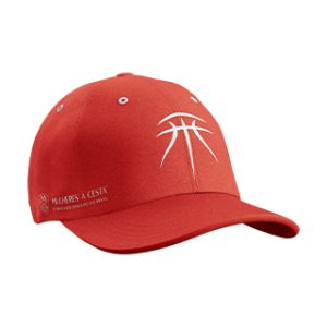 Boné de aba curva laranja, unissex - snapback