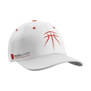 Boné de aba curva branco, unissex - snapback